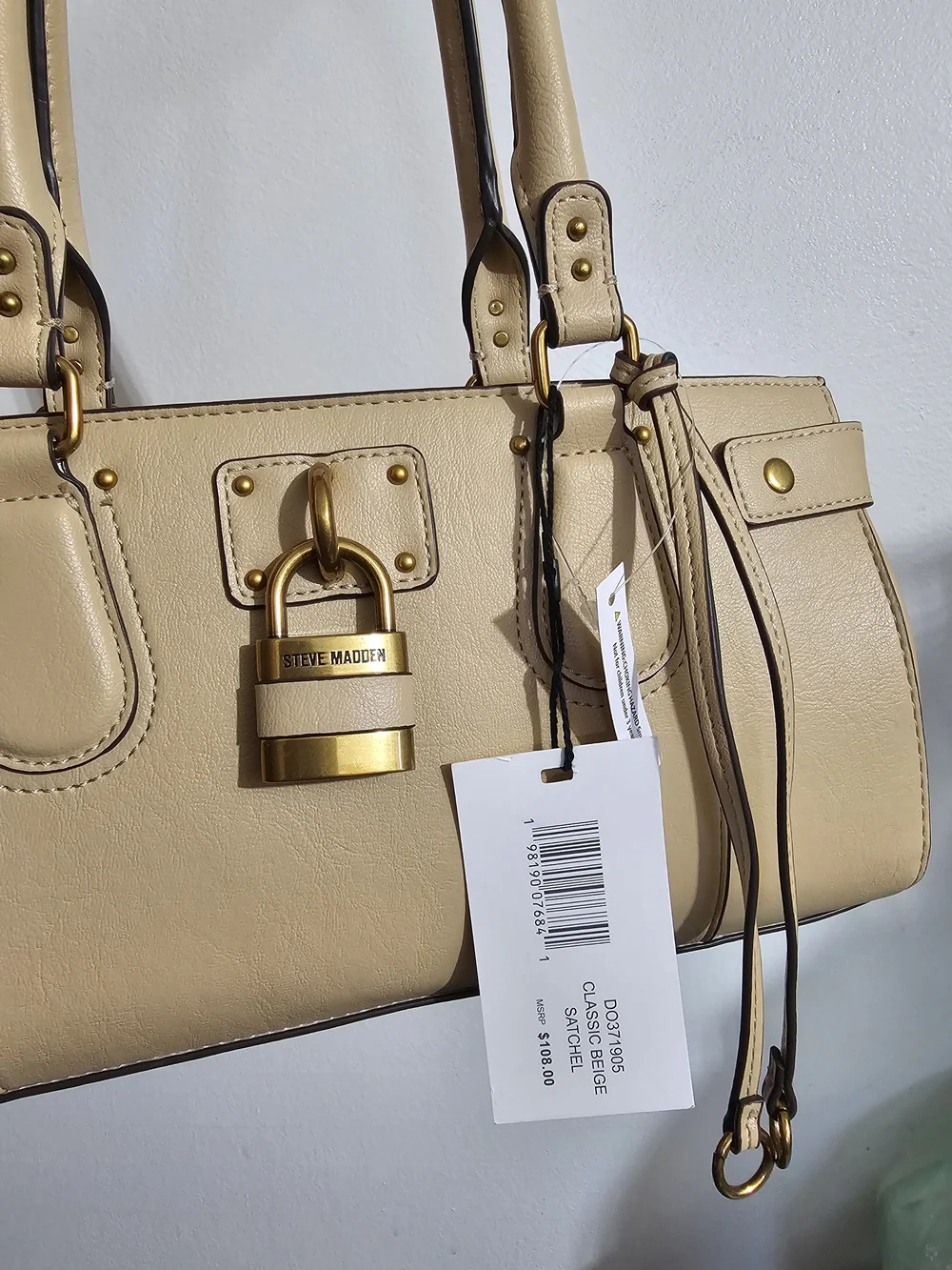 Steve Madden  satchel shoulder bag beige